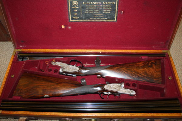 Pair of 12g sidelock ejectors by Alex Martin 28