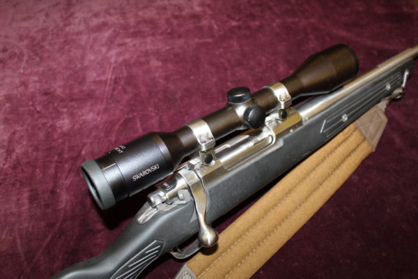 .223 bolt action rifle by Ruger with scope