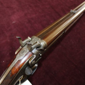 .450 double rifle by Alex Henry with 28" barrels
