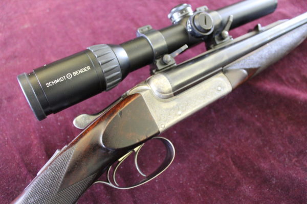 9.3x74 double rifle by John Dickson with 28" barrels
