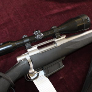 .243 bolt action rifle by Howa with sound mod + Schmidt & Bender Scope