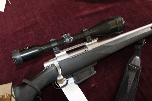 .243 bolt action rifle by Howa with sound mod + Schmidt & Bender Scope