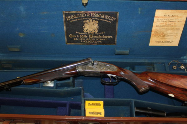 .375 belted magnum double rifle by Holland & Holland