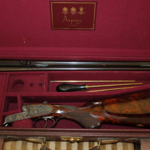 7x65 double rifle by Asprey with 24" barrels