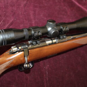 .22 bolt action rifle by BRNO with Hawke 4x40 scope and sound mod