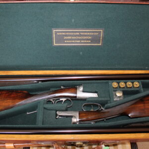 Pair of 12g round actions by James MacNaughton 30 x 2 1/2" barrels