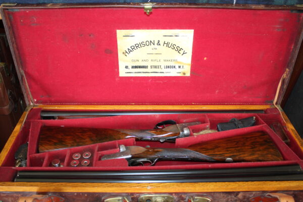 Pair of 12g A&D ejectors by Harrison & Hussey 28 x 2 1/2" barrels