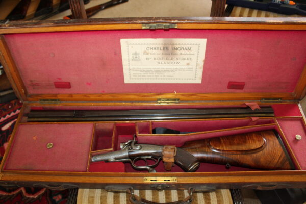 .450 double rifle by Charles Ingram with 28" barrels