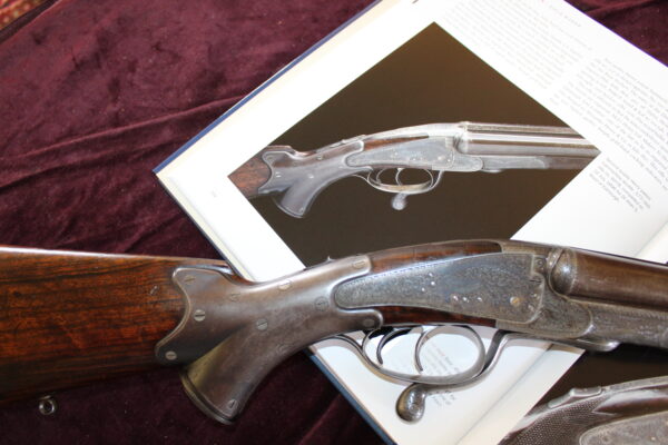 577/500 double rifle by Alex Henry with 28" damascus barrels